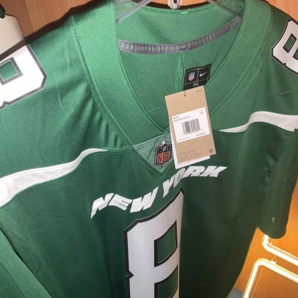 NWT - Nike Official Game-On-Field Aaron Rodgers NY Jets Football Jersey Size 3X - Picture 2 of 5